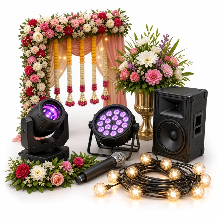 Flower Decoration, Sound & Lighting